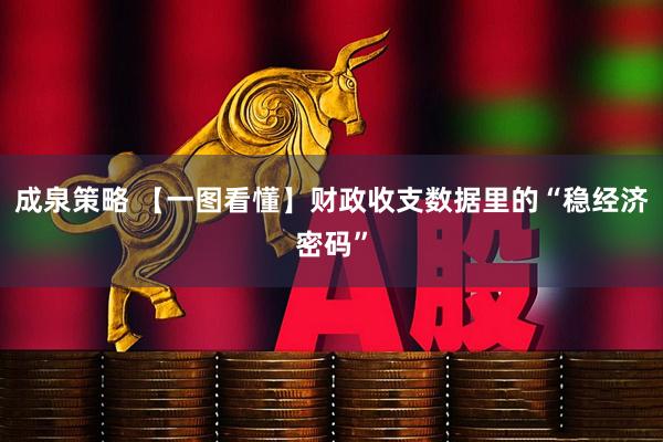 成泉策略 【一图看懂】财政收支数据里的“稳经济密码”